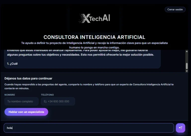 Caso de éxito Iniciador de proyectos con IA para consultora internacional