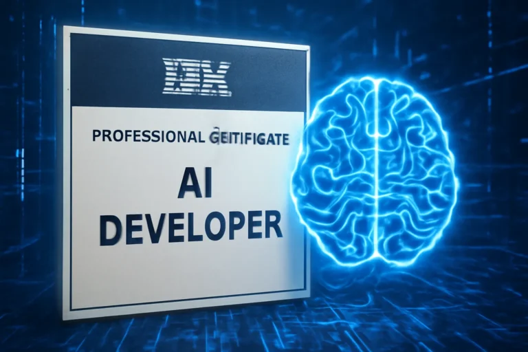 certificado profesional de desarrollador de ia de ibm