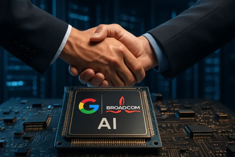 Broadcom firma un acuerdo a largo plazo con Google para desarrollar sus chips de inteligencia artificial