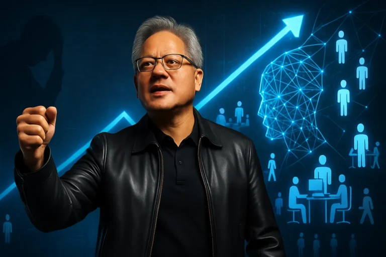 Jensen Huang desafía el miedo al desempleo y asegura que la IA creará una enorme cantidad de trabajos