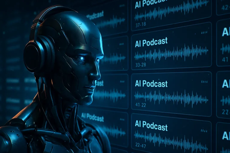 Los podcasts creados por inteligencia artificial ya empiezan a saturar las apps con miles de episodios automáticos