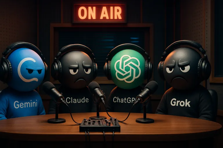Gemini, Claude, ChatGPT y Grok fracasan como locutores de radio autónomos en un experimento viral