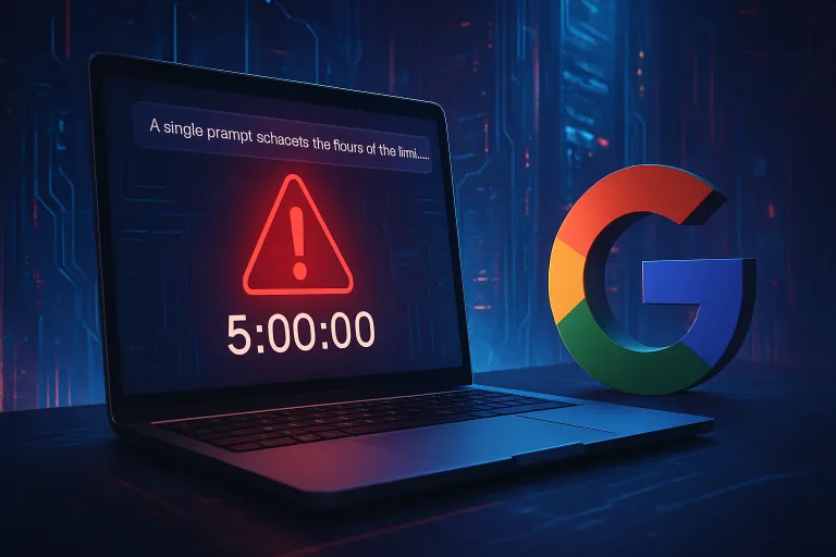Un solo prompt agota durante cinco horas el límite de Gemini y Google promete investigarlo