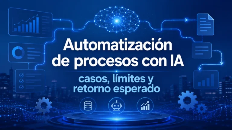 Automatización de procesos con IA casos, límites y retorno esperado