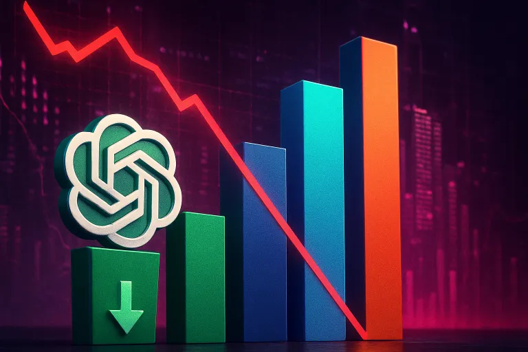 ChatGPT pierde por primera vez la mayoría del mercado ante el avance de sus rivales