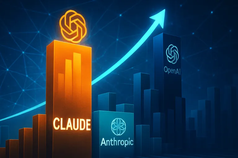 Claude se convierte en la IA que más crece mientras Anthropic recorta distancias con OpenAI