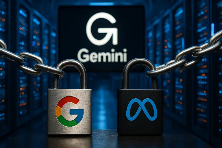 Google limita el acceso de Meta a Gemini ante la falta de potencia en sus centros de datos