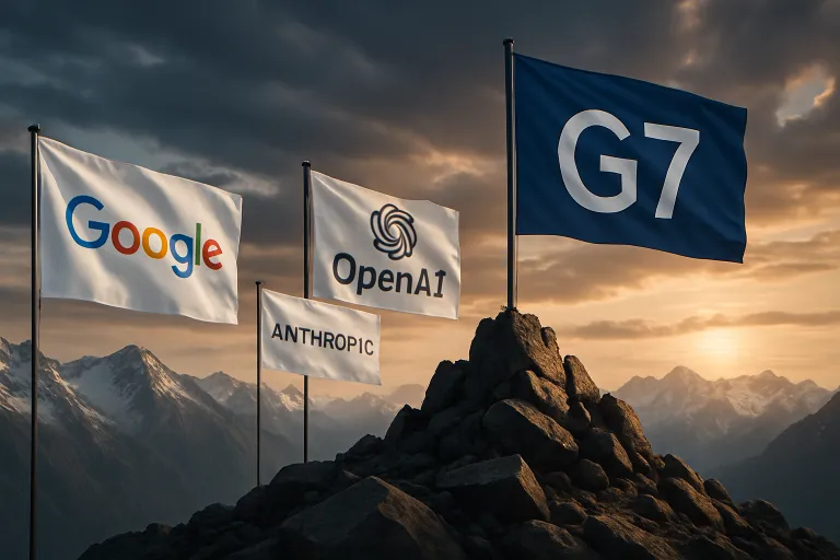 Google, OpenAI y Anthropic llevan la batalla por la IA hasta la cumbre del G7