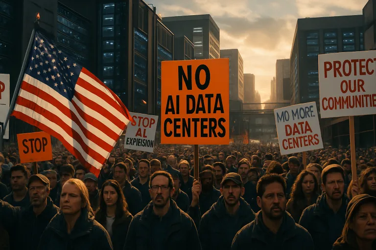 Estados Unidos vive una protesta histórica contra la expansión descontrolada de centros de datos de IA