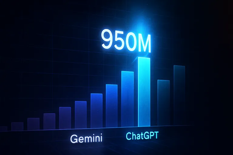 Gemini alcanza los 950 millones de usuarios mensuales y estrecha el cerco sobre ChatGPT