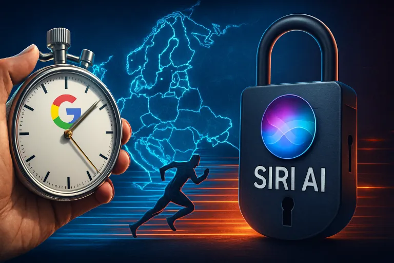 Google gana tiempo en Europa para reforzar Gemini mientras Siri AI queda bloqueada