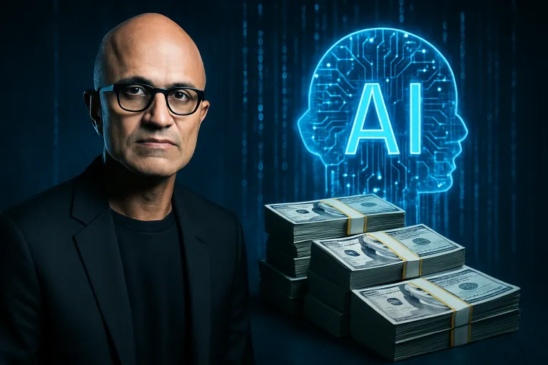 Satya Nadella alerta del coste oculto de la IA: las empresas pagan con dinero y con datos