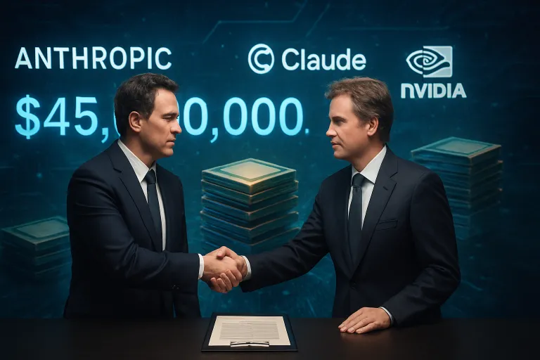 Anthropic firma un gigantesco acuerdo de 45.000 millones para alimentar Claude con chips Nvidia