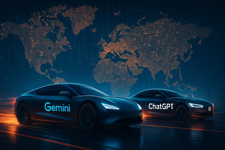 Gemini acelera frente a ChatGPT mientras la batalla mundial por dominar las aplicaciones de IA se recrudece