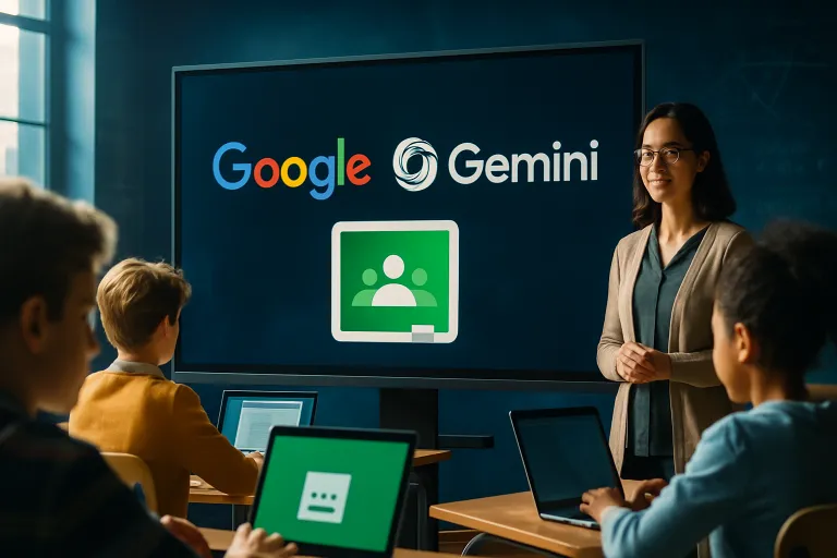 Google lleva Gemini a las aulas: estudiantes de todas las edades podrán usar su IA en Classroom