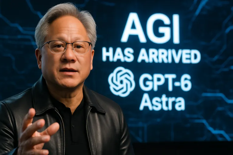 Jensen Huang asegura que “la AGI ha llegado” tras probar el nuevo GPT-6 Astra de OpenAI