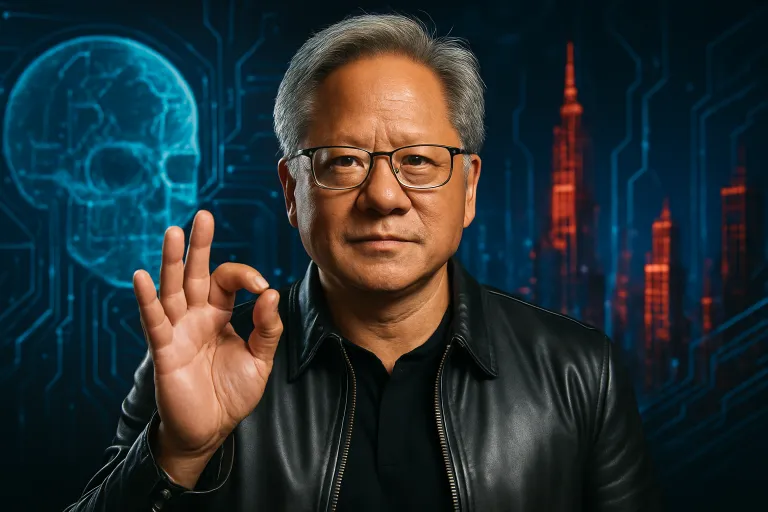 Jensen Huang descarta los escenarios apocalípticos de la IA: ve un 0 % de posibilidades de que acabe con el mundo