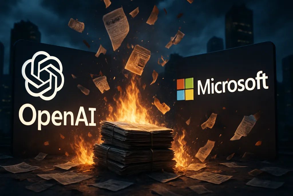 OpenAI y Microsoft sabían que el entrenamiento de IA podía poner en riesgo el negocio de los medios, según documentos judiciales