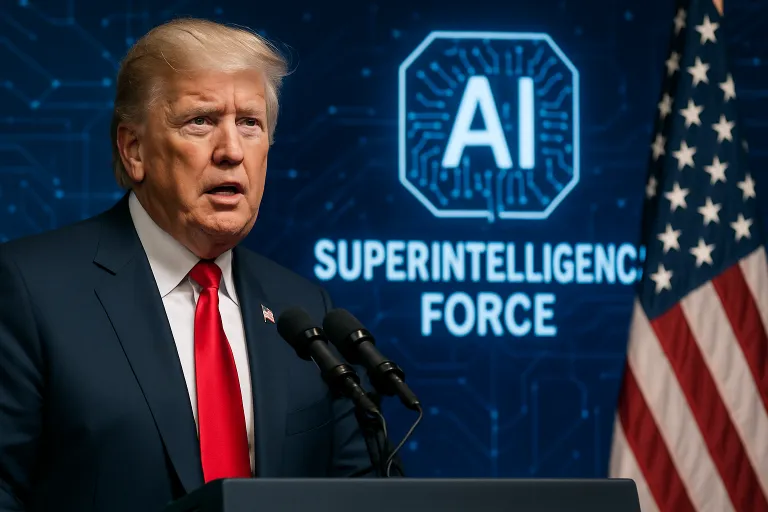 Trump presenta su Fuerza de Superinteligencia para dirigir la estrategia de IA de Estados Unidos